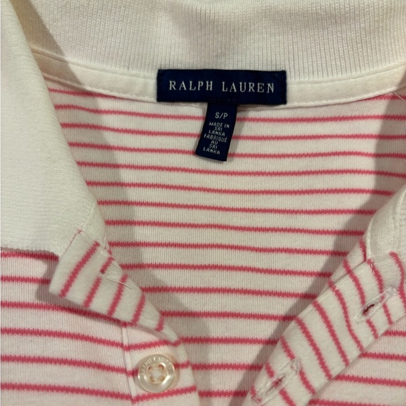 Ralph Lauren Pink and White Striped Polo Dress - Picture 4 of 4